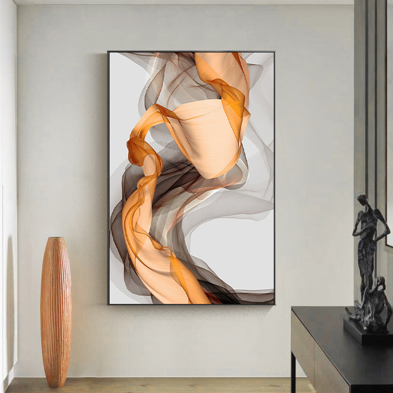 Abstract Yellow Grey Canvas Painting Home Decor Abstract Yellow Grey Canvas Painting Home Decor